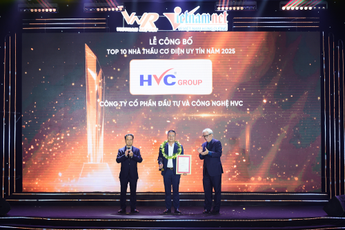 HVC Group tiếp tục lọp Top 10 Nhà thầu cơ điện uy tín năm 2025